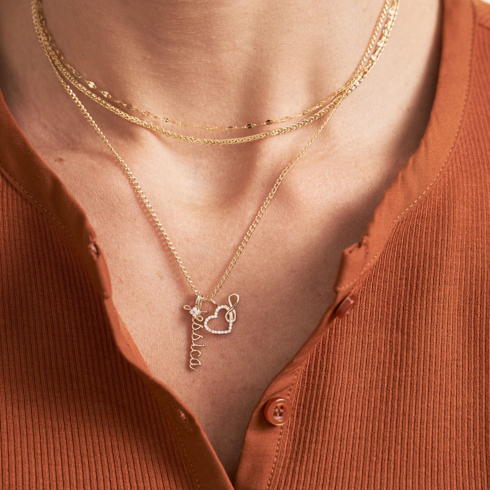 Diamond Clover Charm