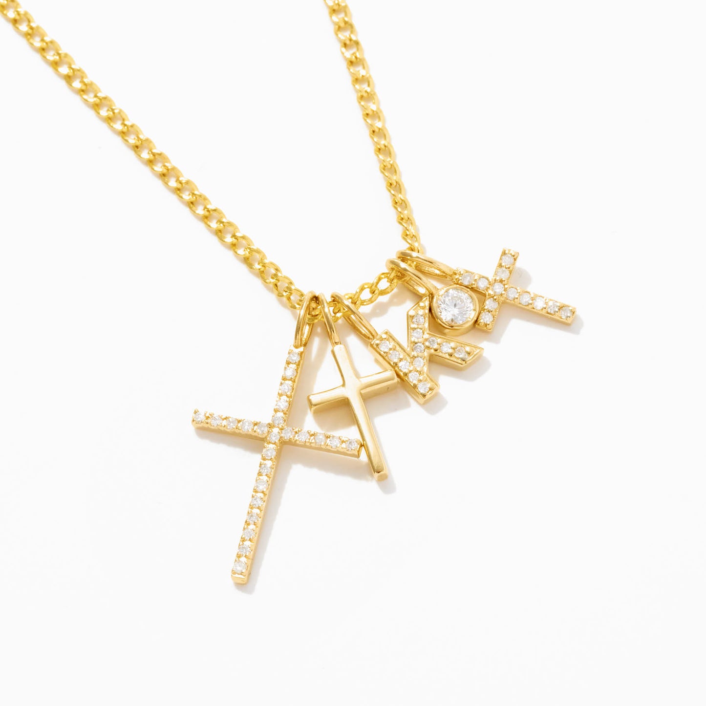 Cross Charm in 14k Solid Gold