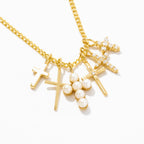 Diamond Cross Charm