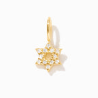 Diamond Star of David Charm