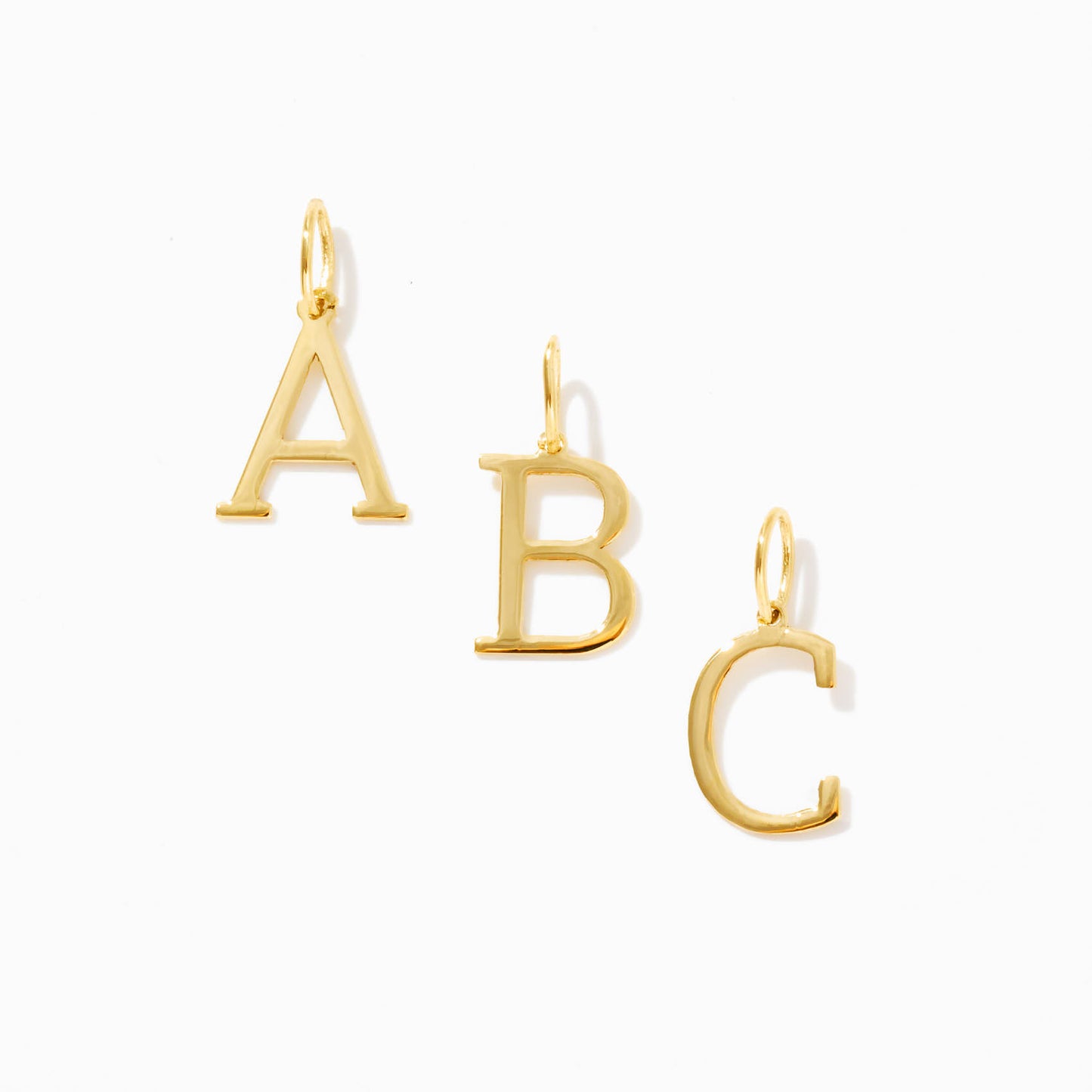 Letter Charm in 14k Solid Gold