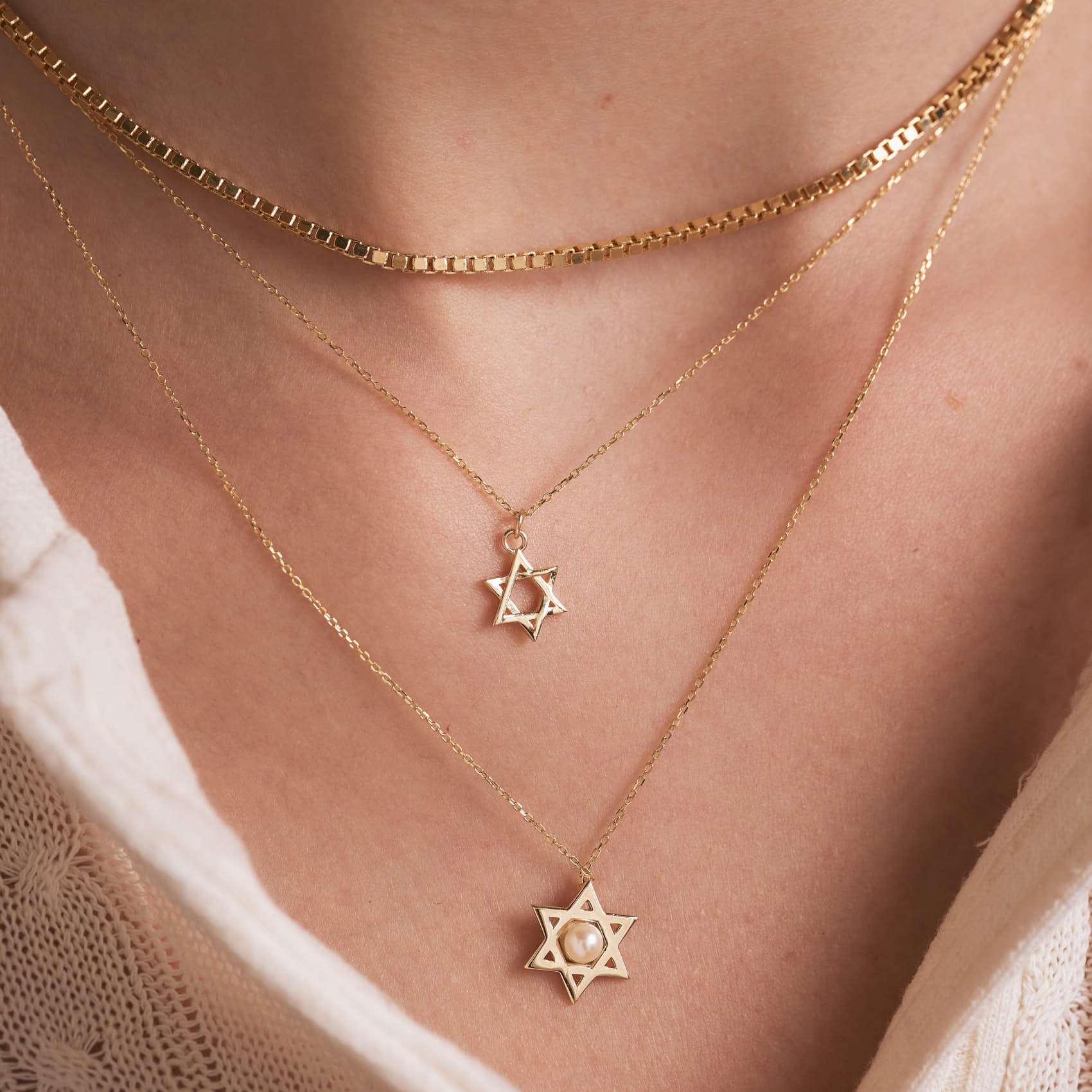 Mini Star of David Necklace