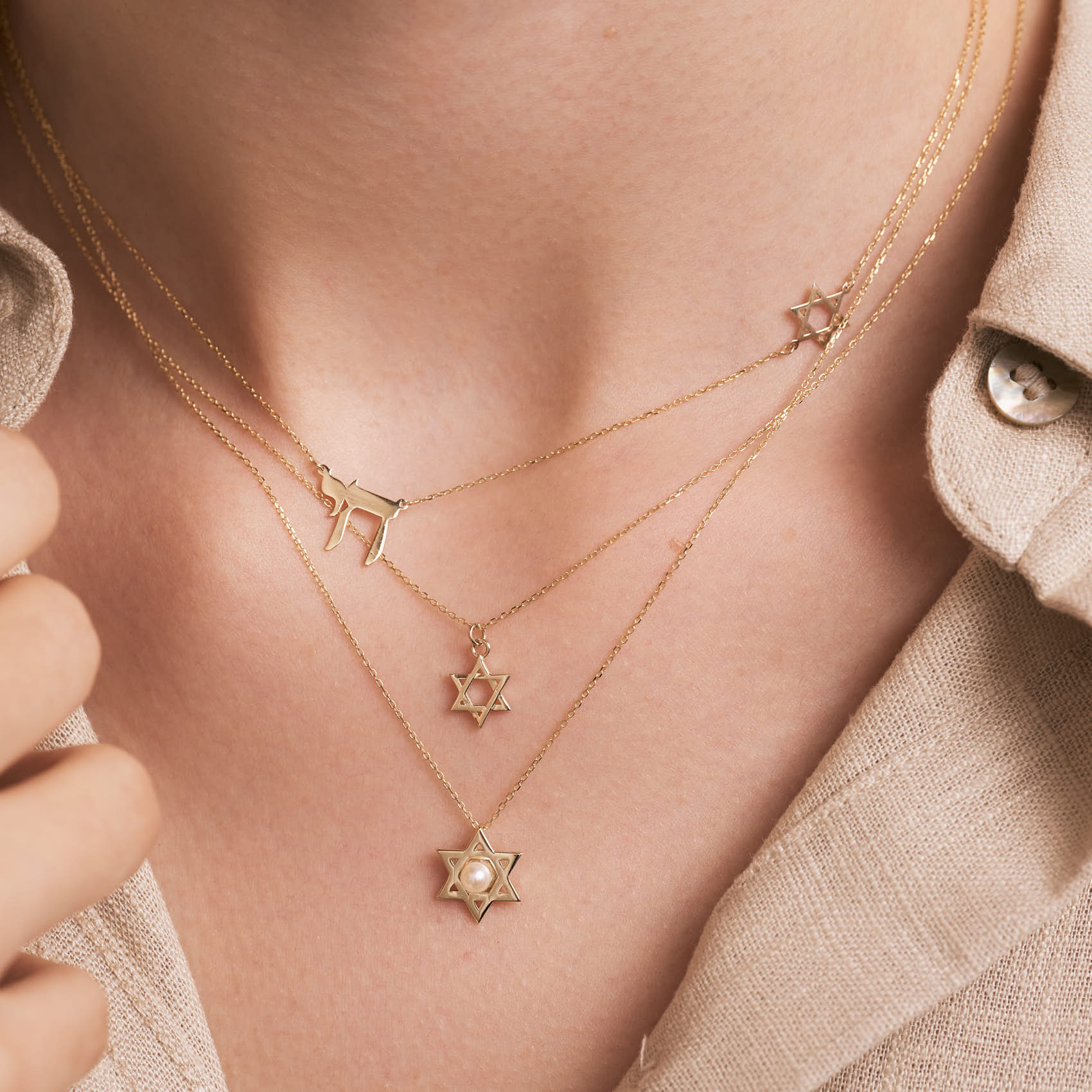 Mini Star of David Necklace