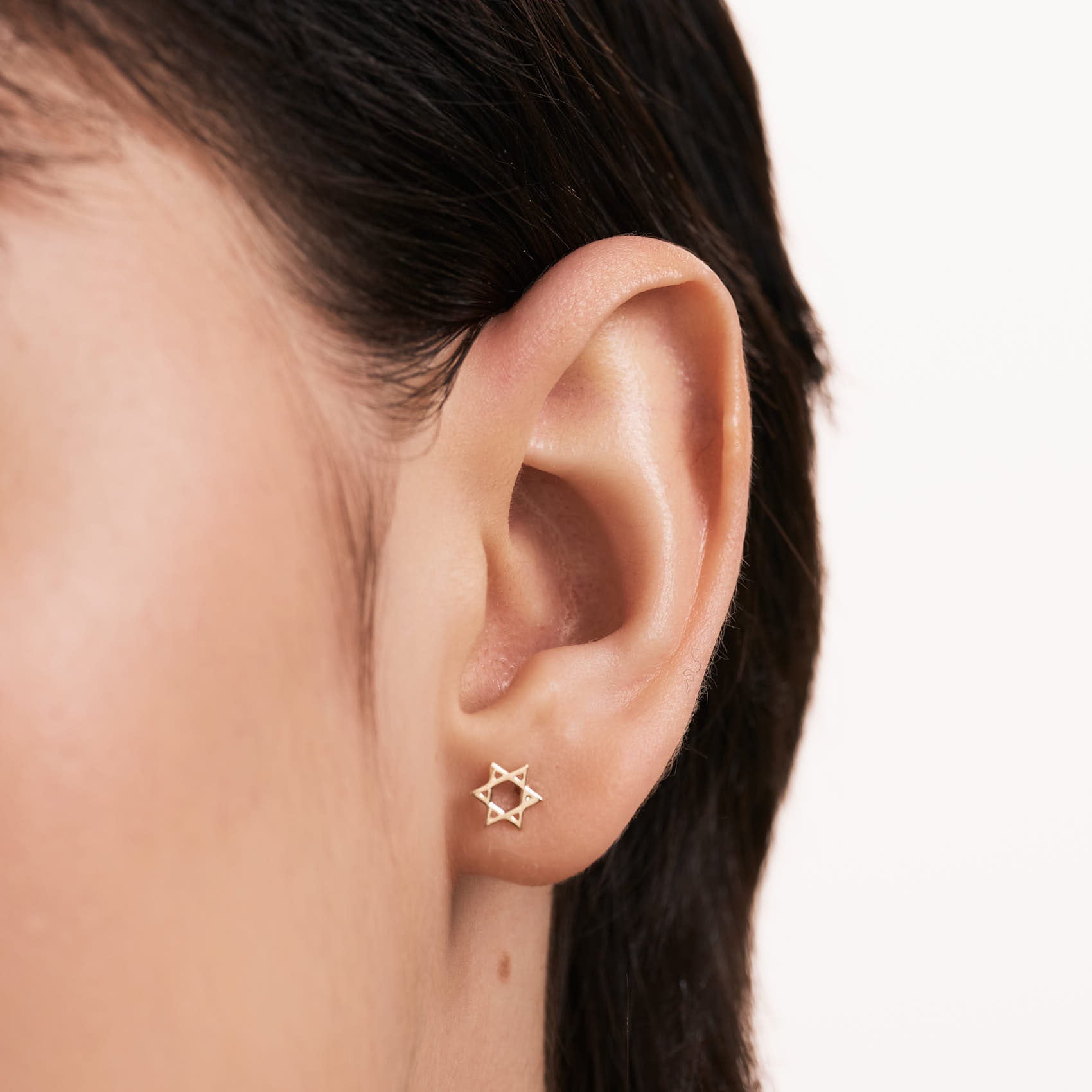Everyday Star of David Stud Earrings