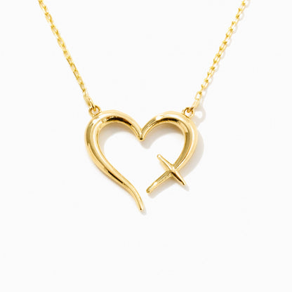 Cross Heart Necklace