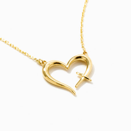 Cross Heart Necklace