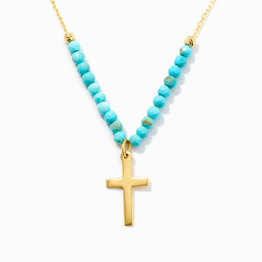 Turquoise Cross Necklace