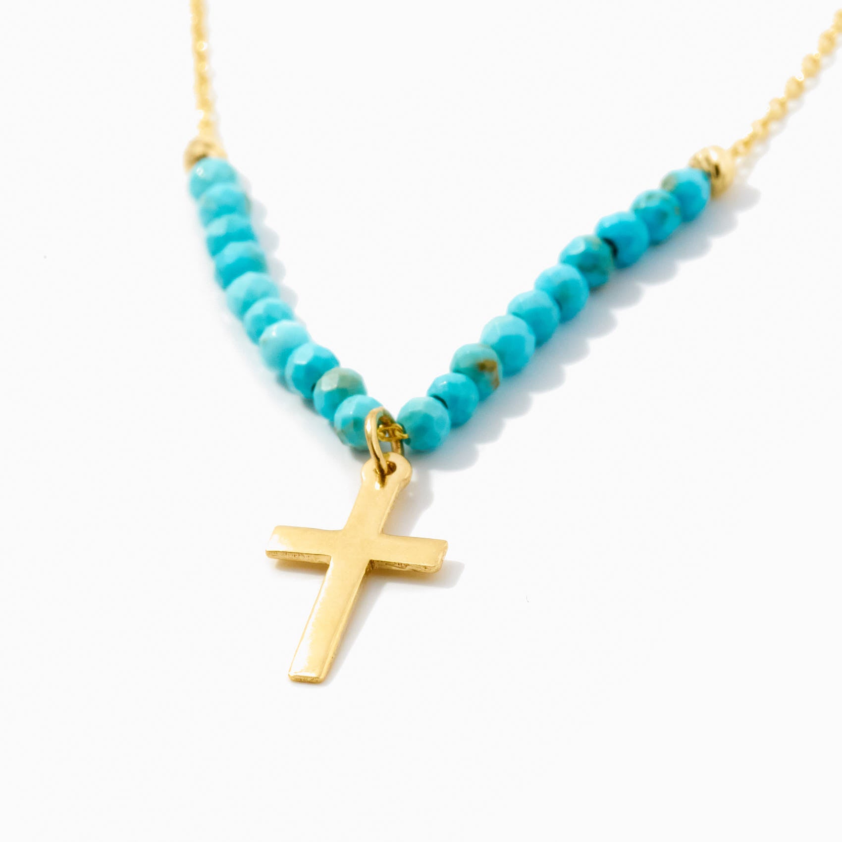 Turquoise Cross Necklace
