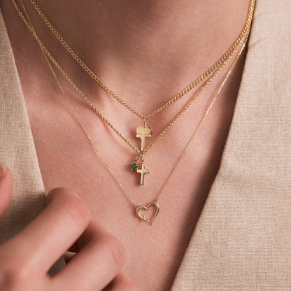 Cross Heart Necklace
