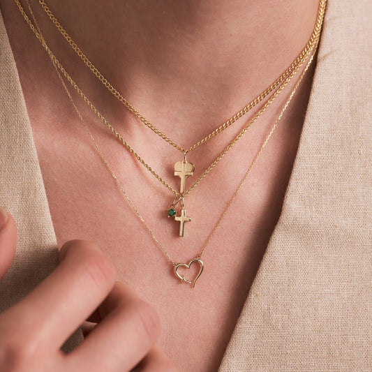 Cross Heart Necklace