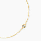 0.10 CT Diamond Bezel Solitaire Bracelet