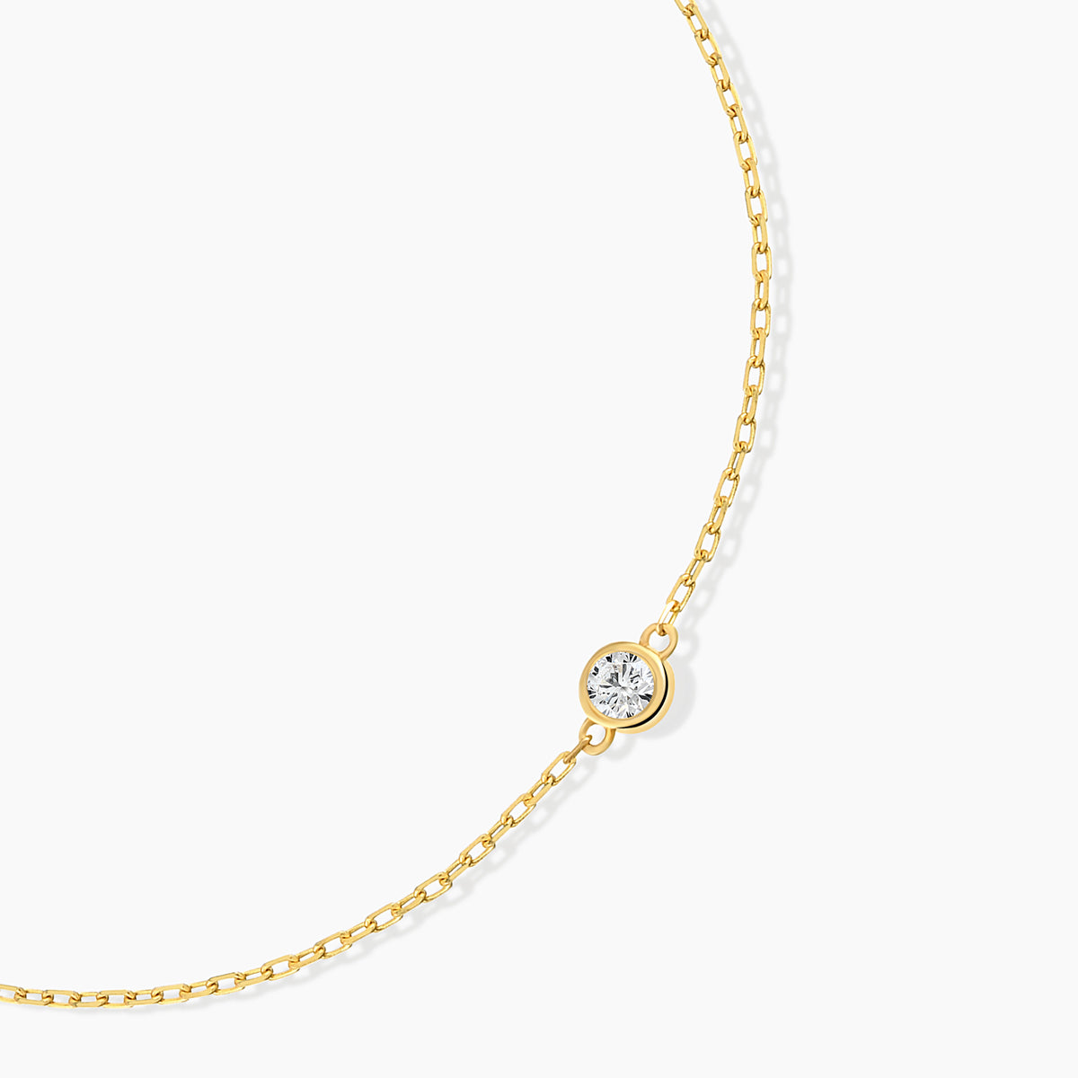 0.10 CT Diamond Bezel Solitaire Bracelet