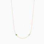 Personalized Dual Birthstone Necklace