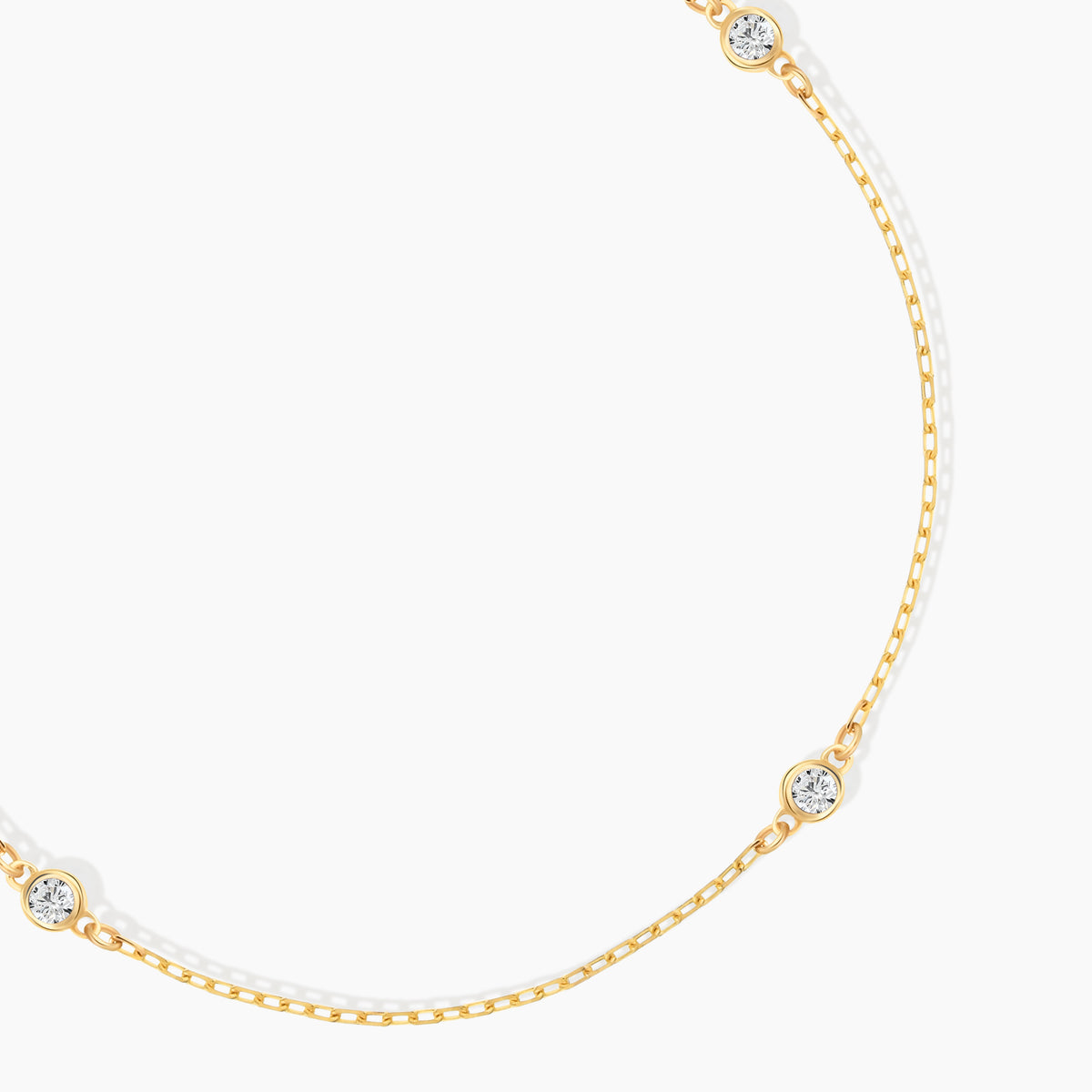 Three Diamond Station Bracelet