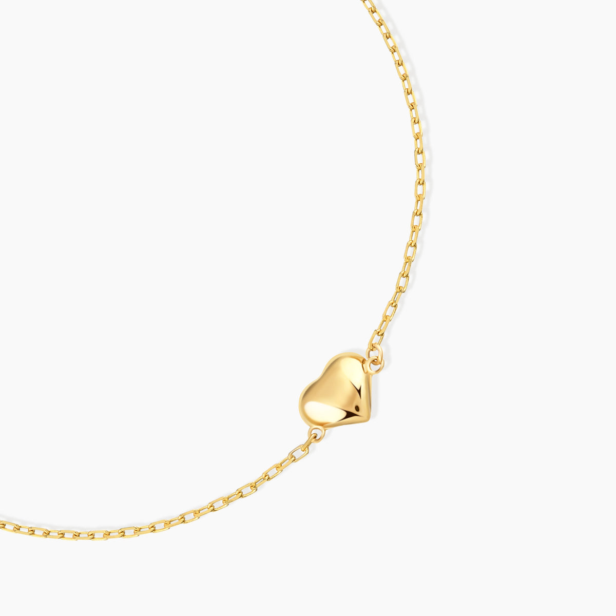 Dainty Puffy Heart Bracelet