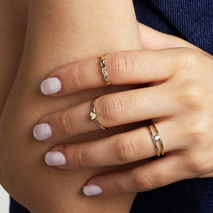 Twisted Stacking Ring