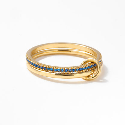 Personalized Intertwined Eternity Ring in 14k Solid Gold