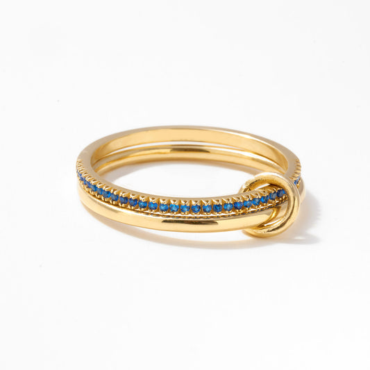 Personalized Intertwined Eternity Ring in 14k Solid Gold