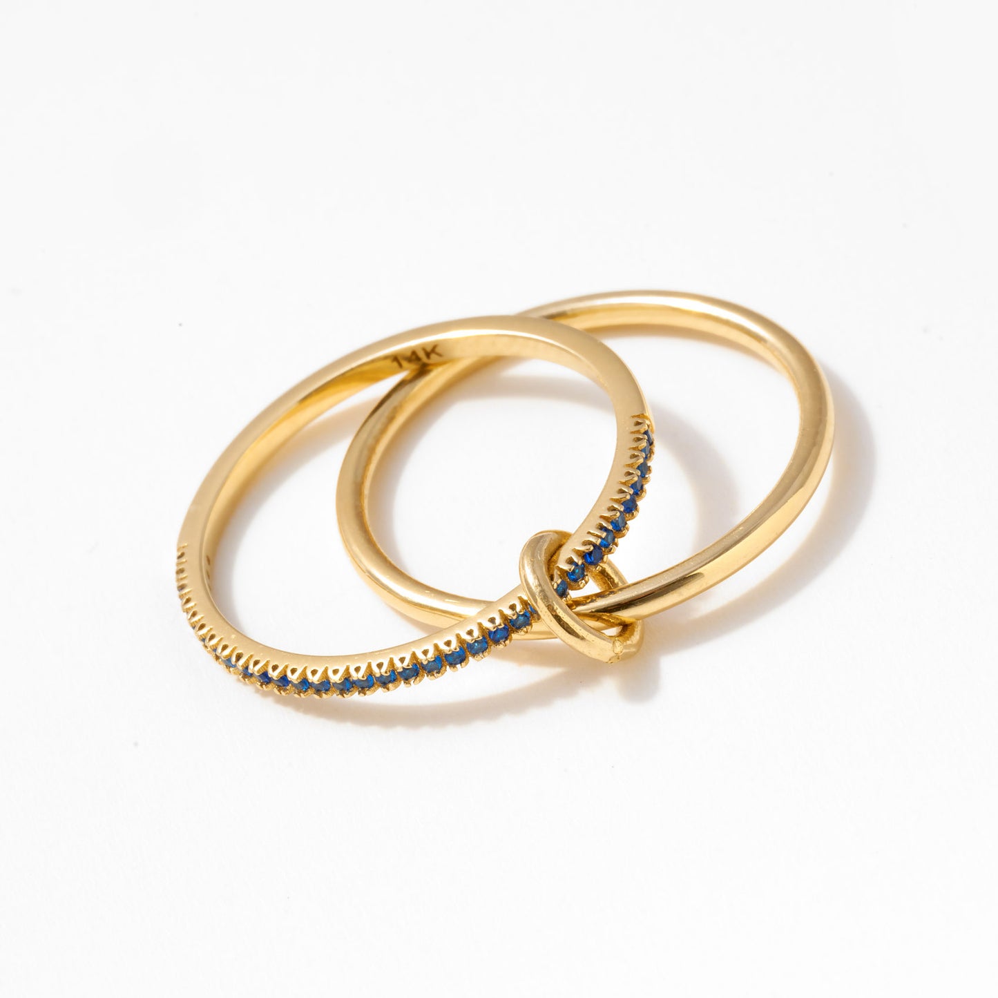 Personalized Intertwined Eternity Ring in 14k Solid Gold