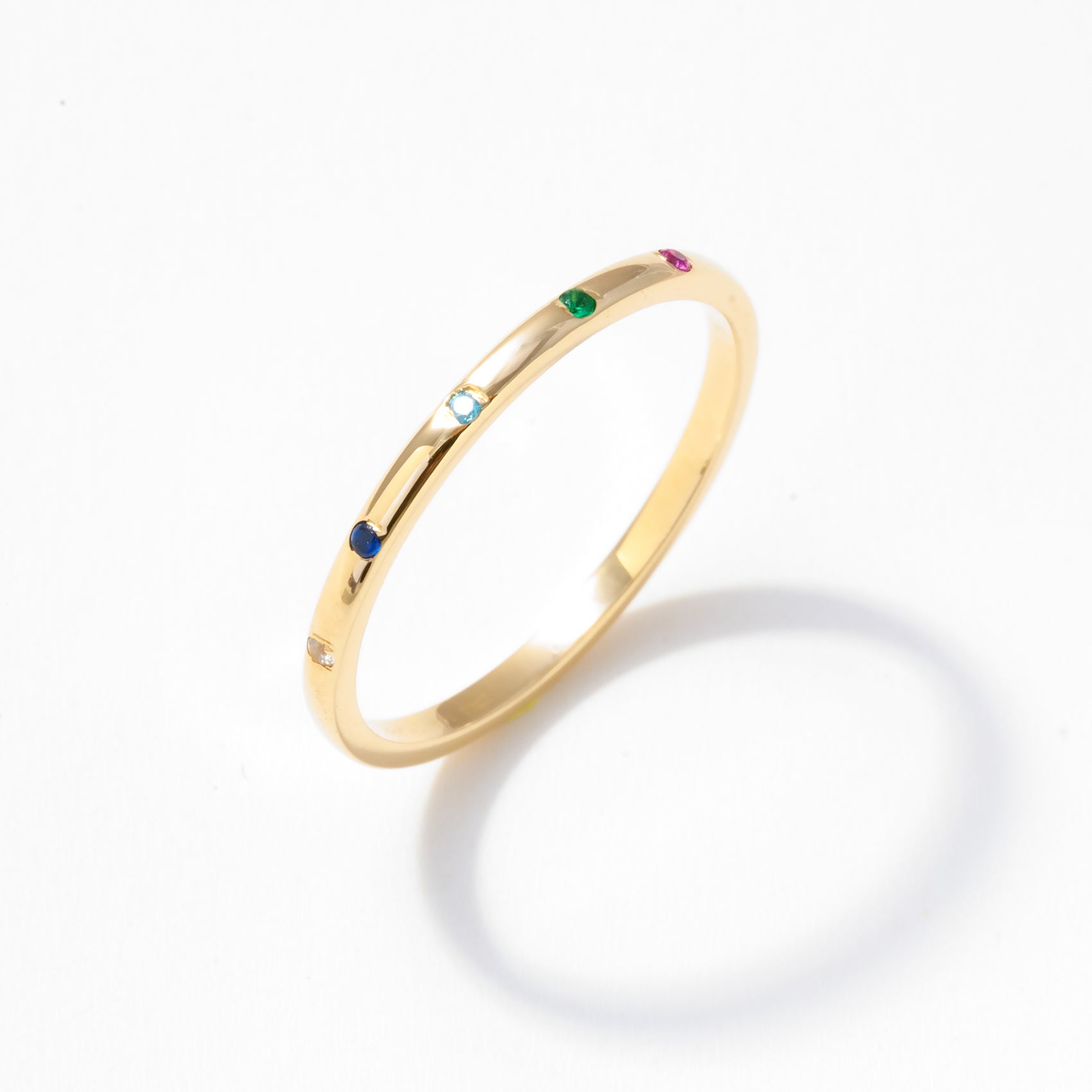 Personalized Multi-Stone Birthstone Mother's Ring