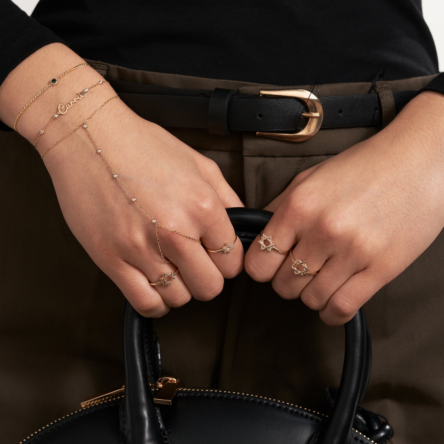 Infinity Star of David Ring