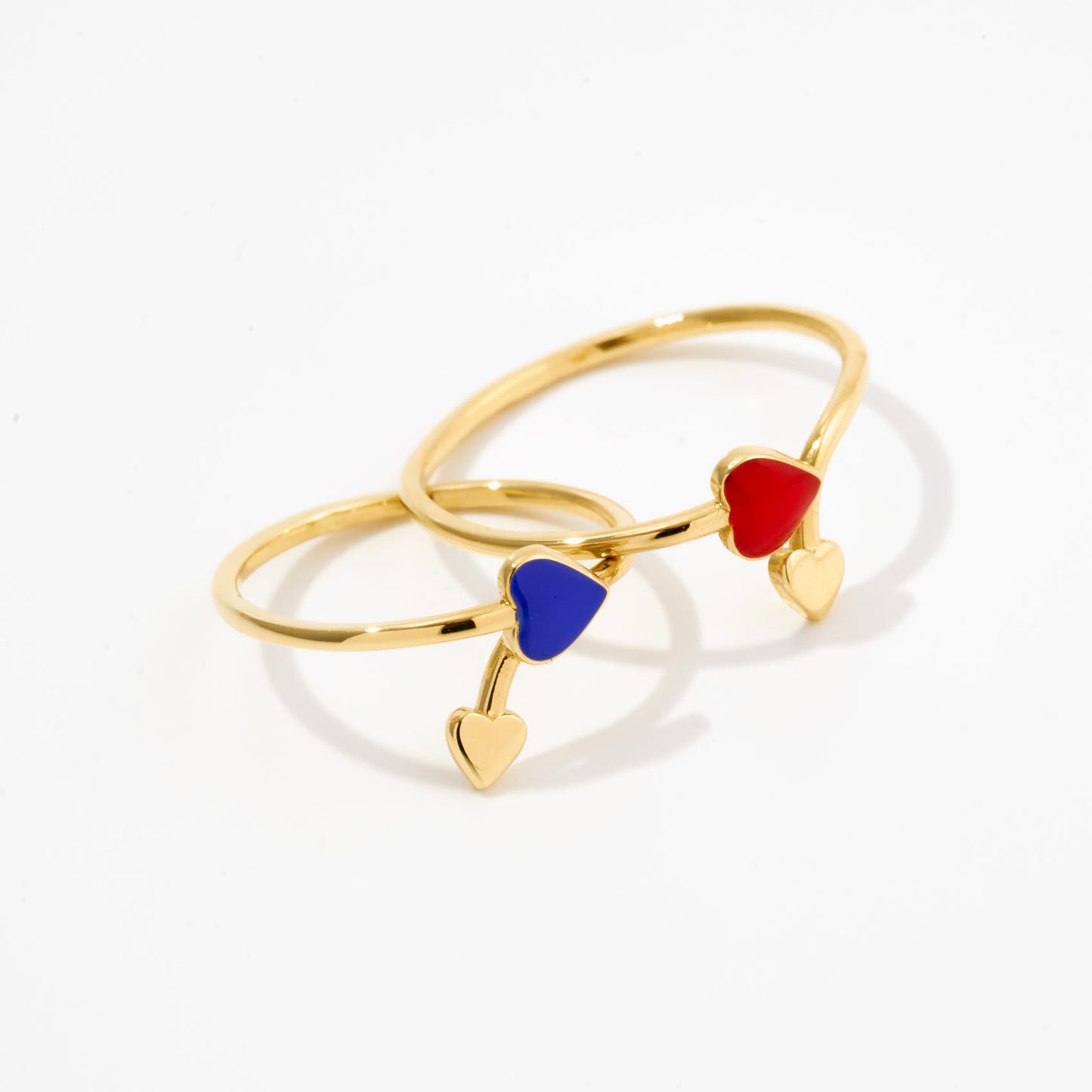 Enamel Heart Ring