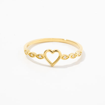 Diamond Heart Ring