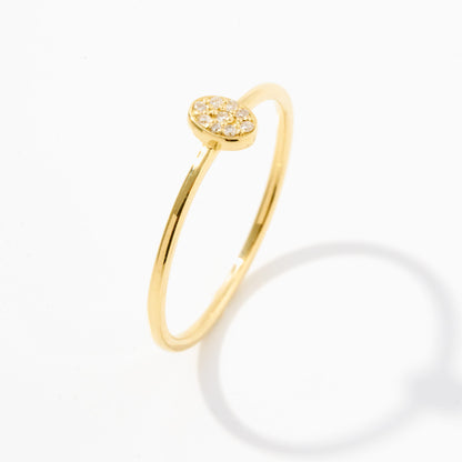 Diamond Letter Ring