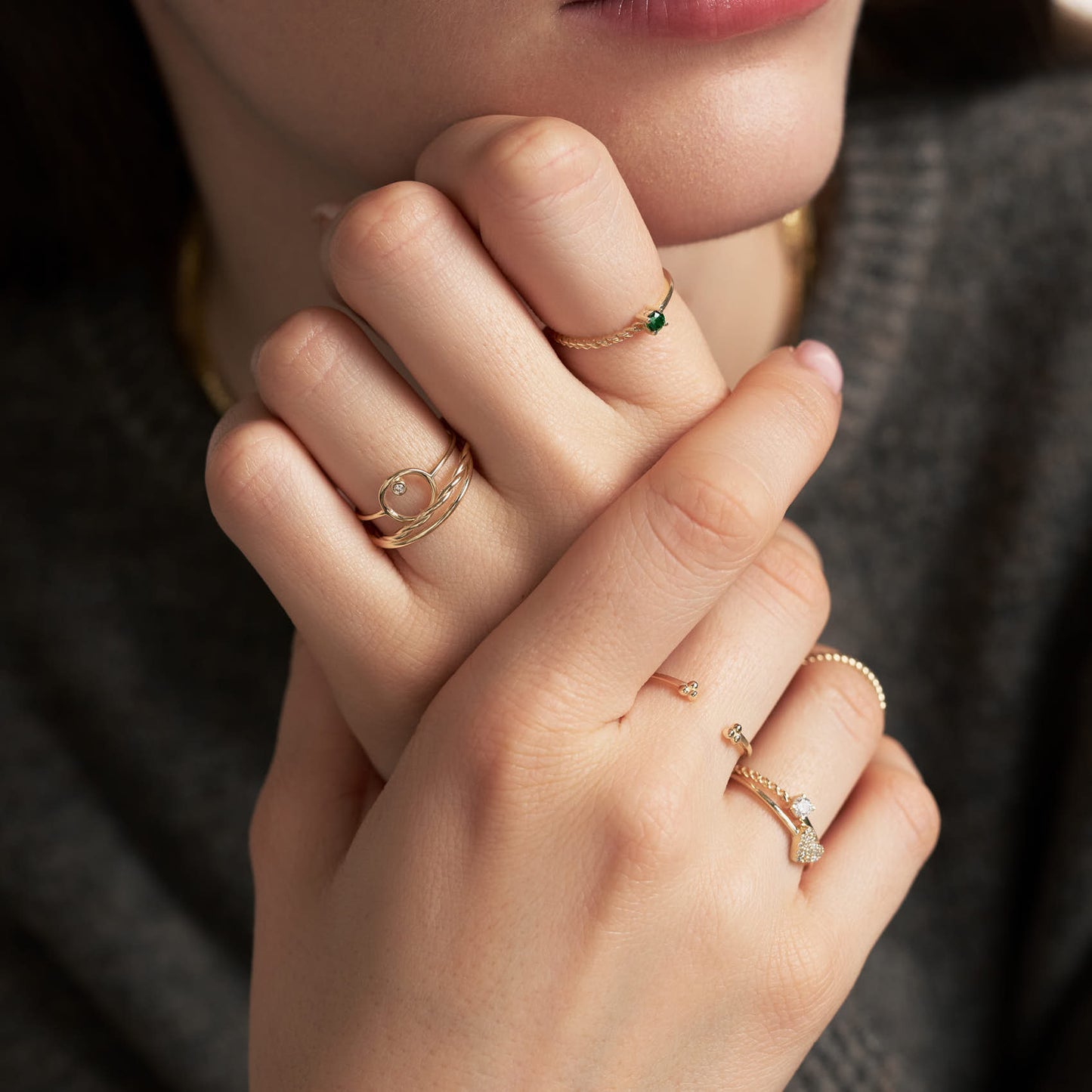 Diamond Heart Ring