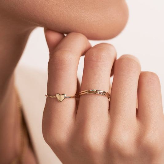 Birthstone Trio Ring