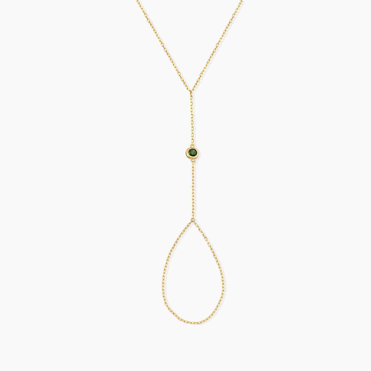 Personalized Birthstone Hand Chain Finger Bracelet