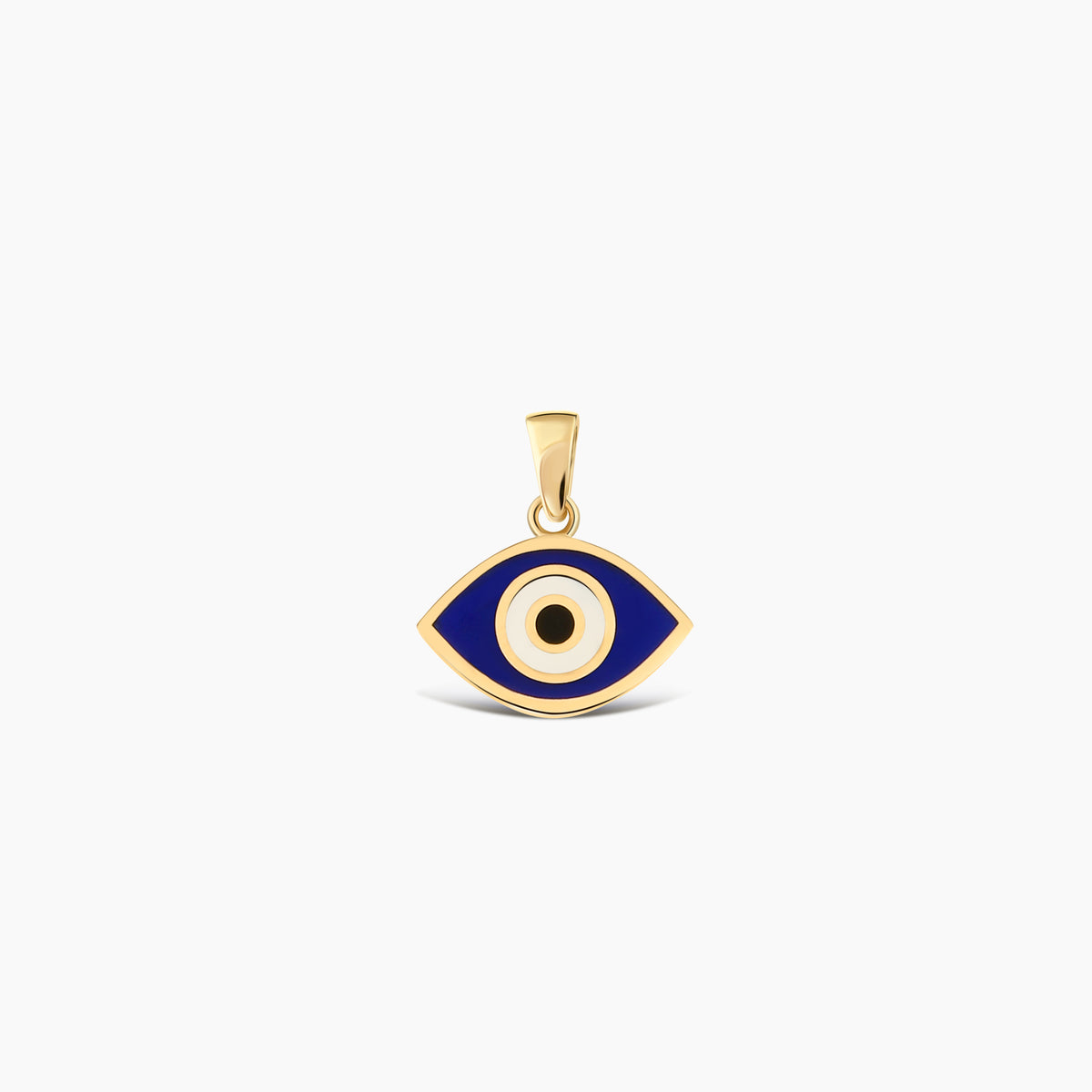 Almond Evil Eye Charm Pendant