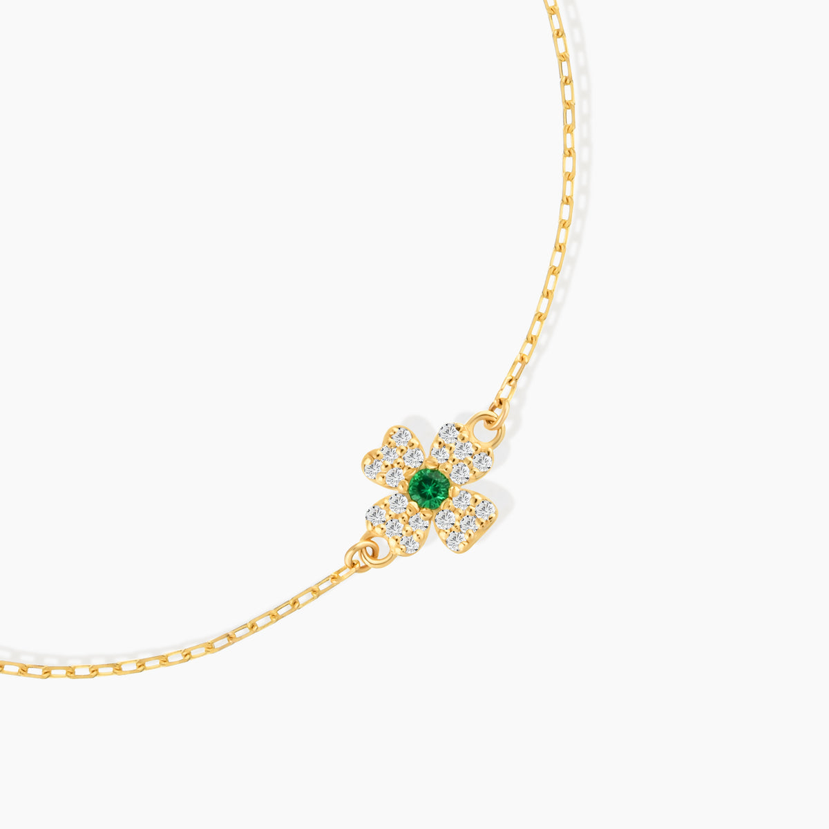 Diamond Clover Bracelet