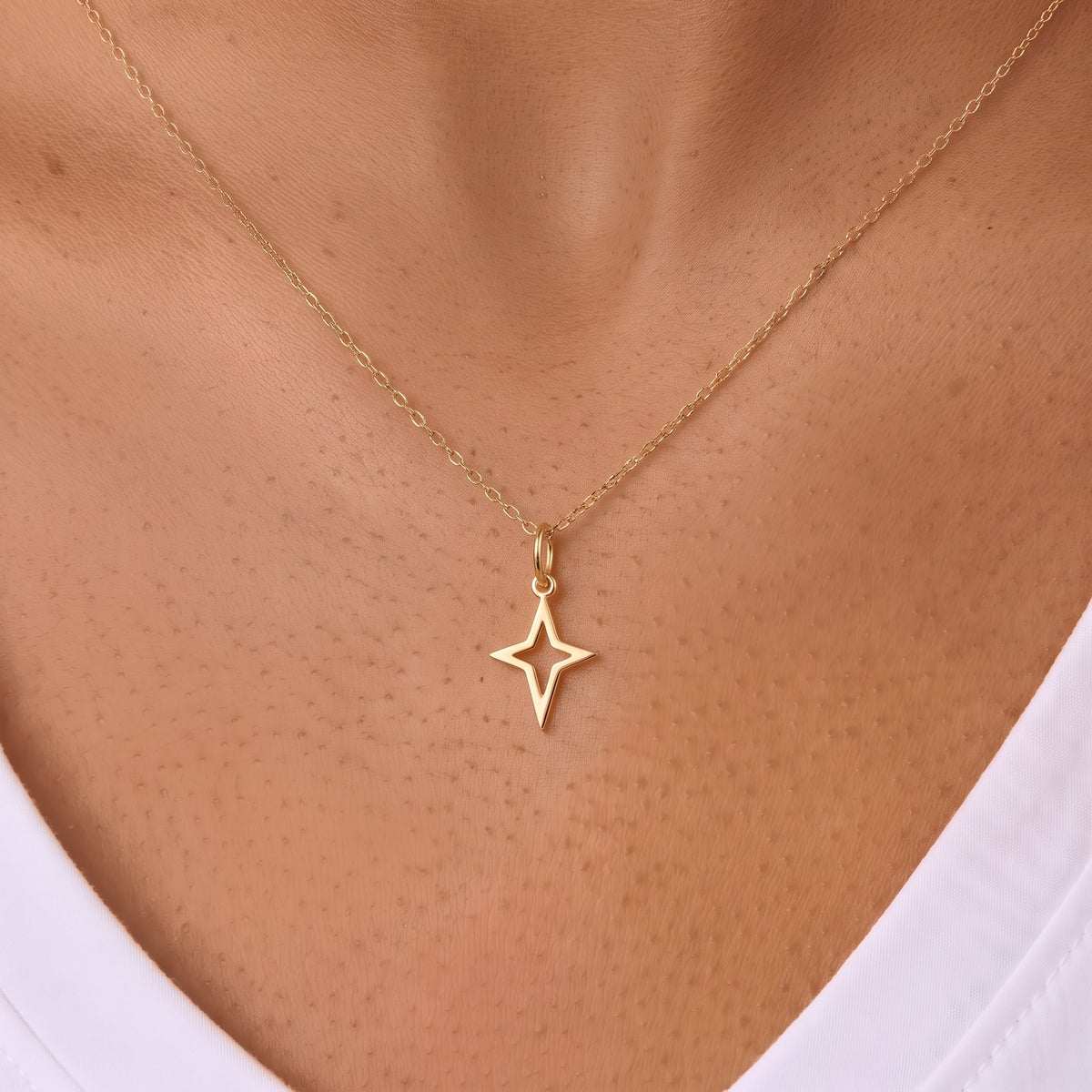 Open North Star Pendant