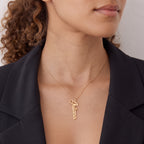 Vertical Script Name Pendant
