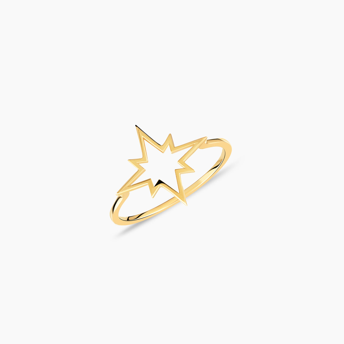 Open Starburst Statement Ring