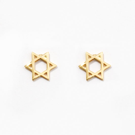 Everyday Star of David Stud Earrings