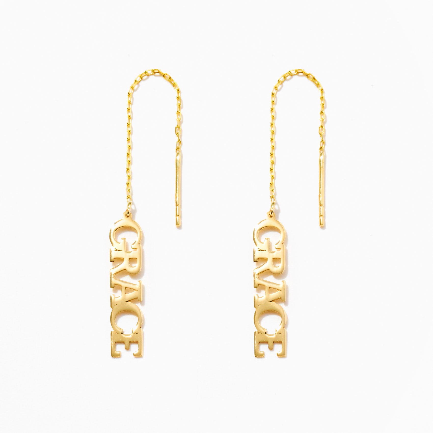 Custom Name Threader Earrings