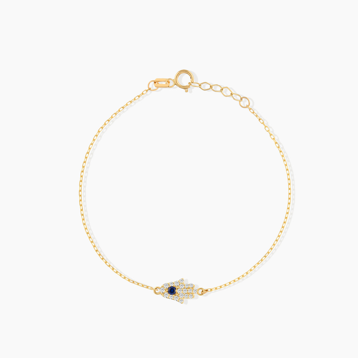 Diamond Hamsa Evil Eye Bracelet