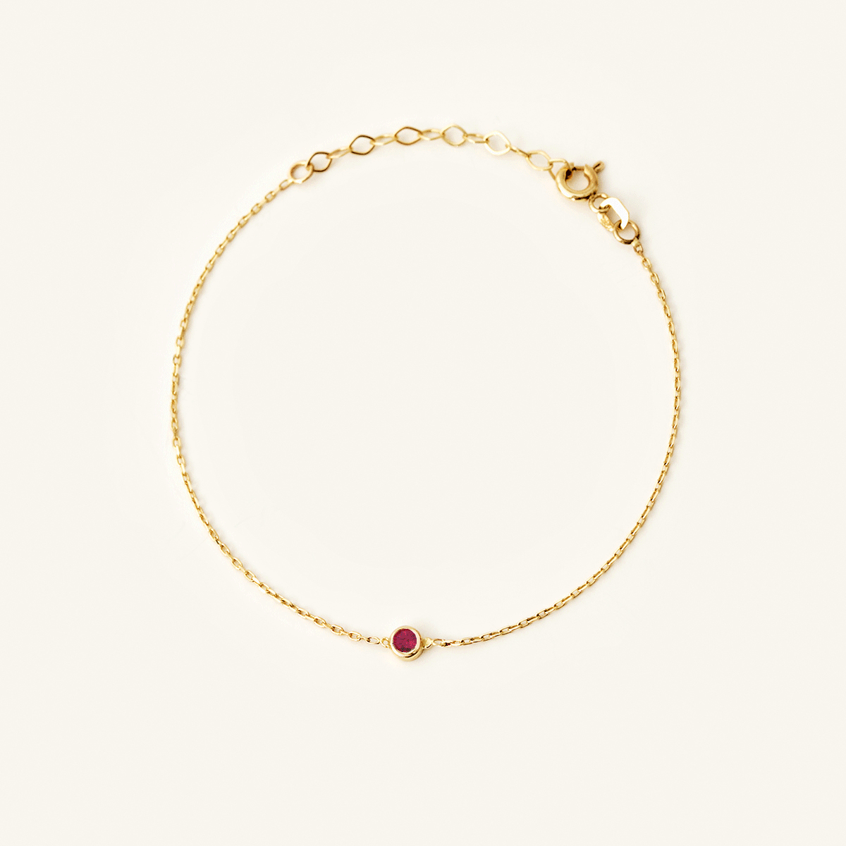 Solitaire Birthstone Bracelet