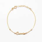 Name Bracelet Diamond Station Bracelet