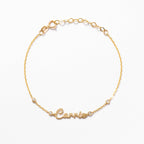 Name Bracelet Diamond Station Bracelet