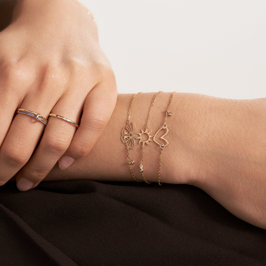 Sun Bracelet with Diamond