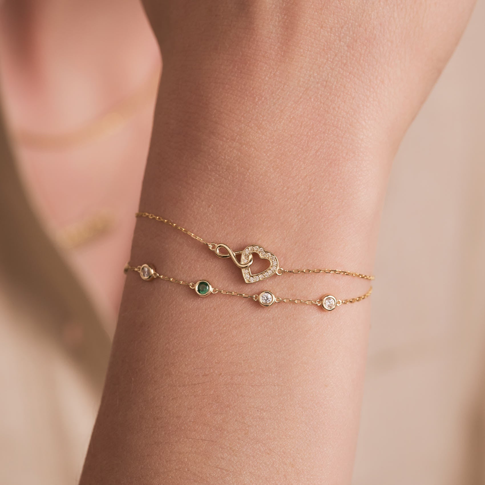 Infinity and Heart Bracelet