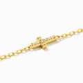 Diamond Tiny Cross Bracelet