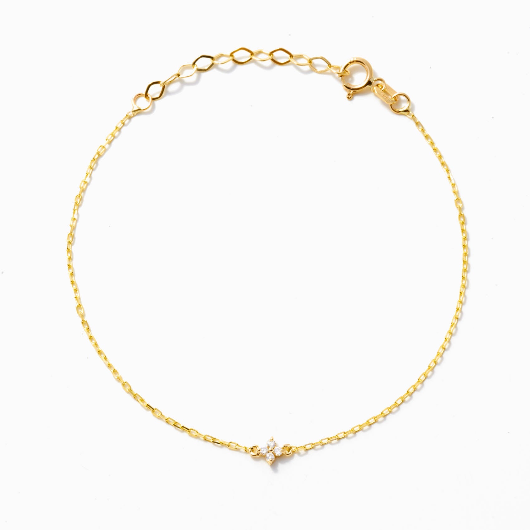 Diamond Flower Bracelet