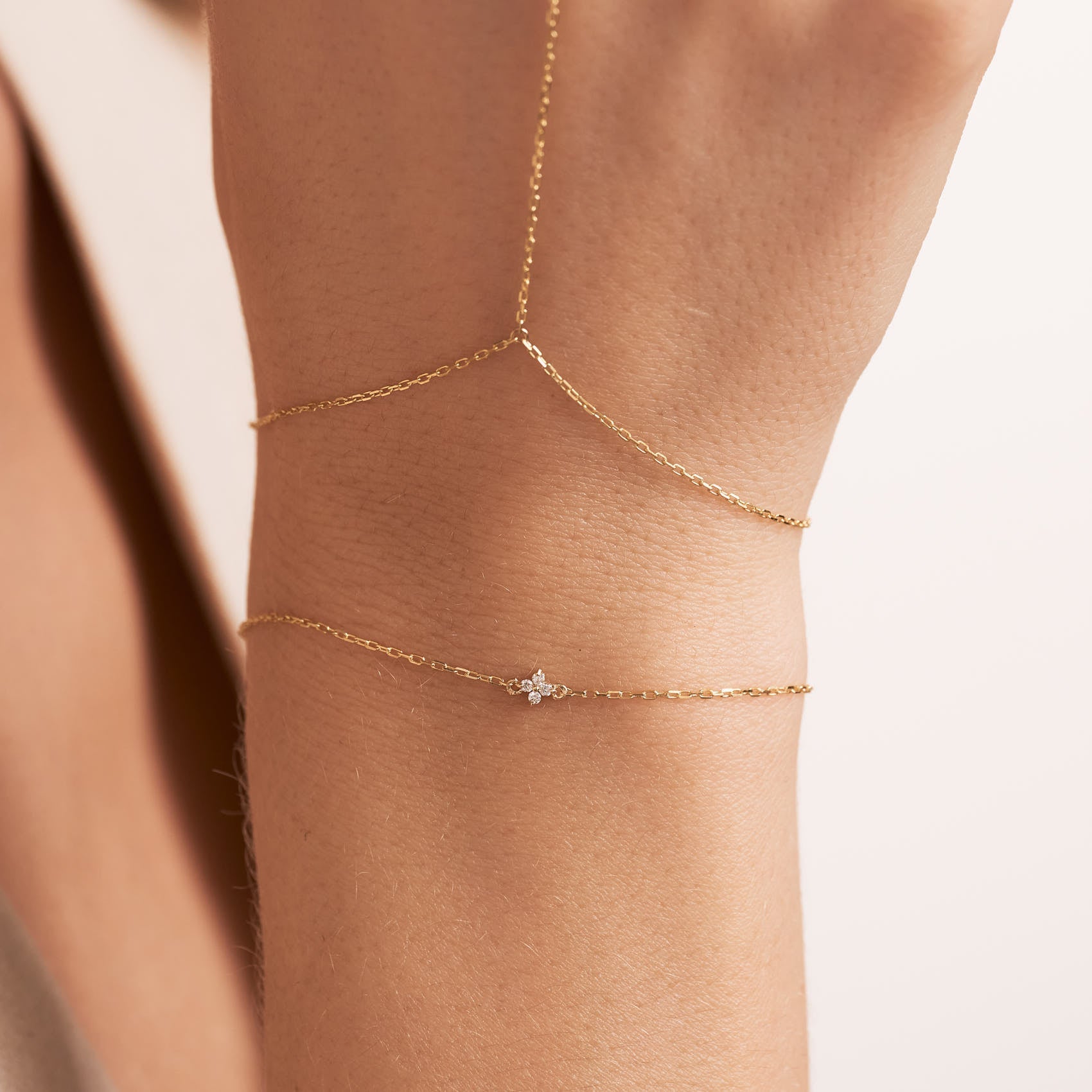 Diamond Flower Bracelet