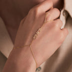 Name Hand Chain Bracelet