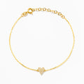 Dainty Diamond Heart Bracelet
