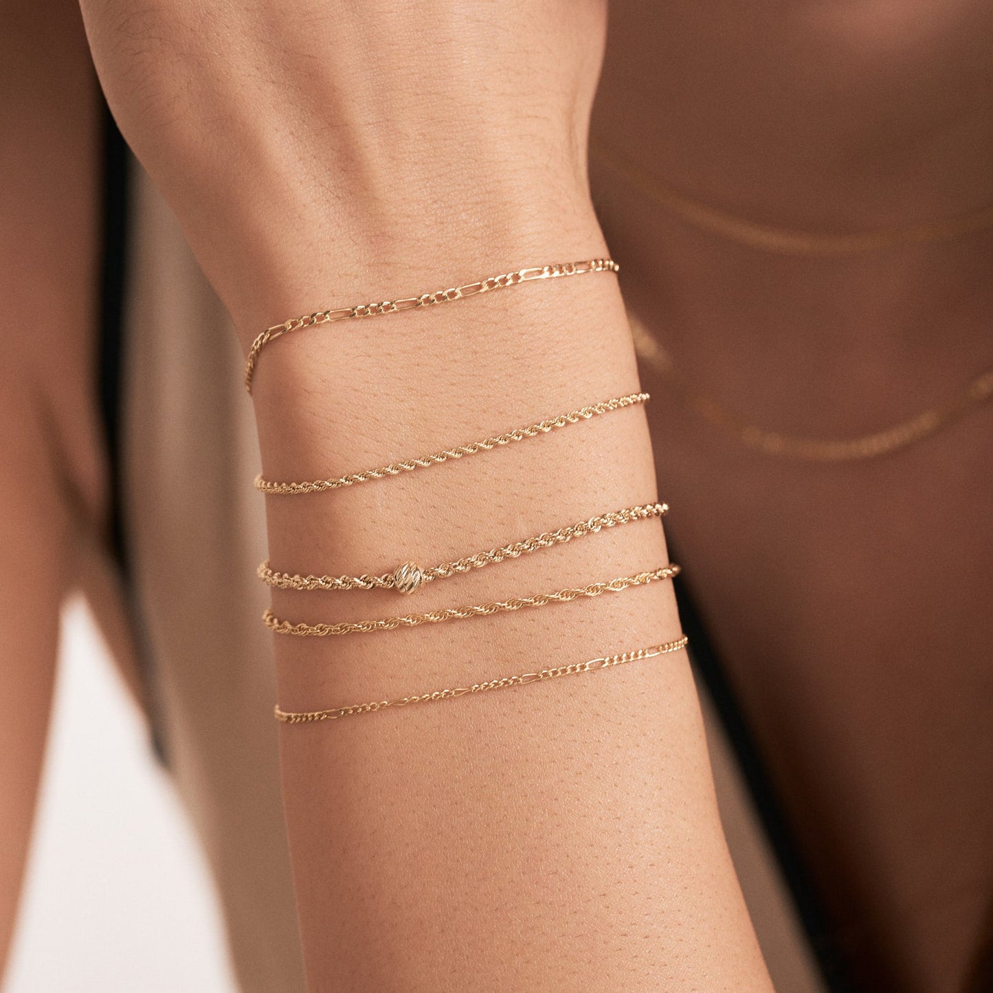 Dainty Twisted Rope Chain Bracelet